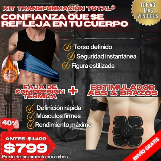 KIT FAJA TERMICA + ESTIMULADOR ABS